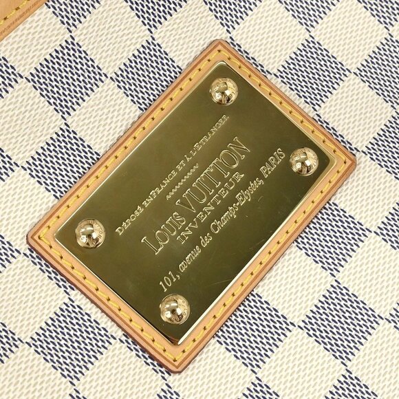 Louis Vuitton Damier Azur Galliera PM Shoulder Bag N55215 FL4078 196152 - Picture 7 of 10